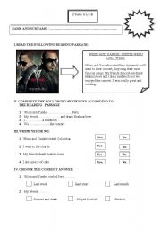 English Worksheet: wisin n yandel 