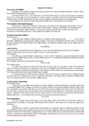 English Worksheet: Sample essays