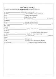 English worksheet: Simple Past 