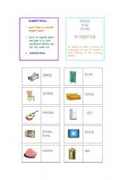 English Worksheet: House Dominoes Part 1