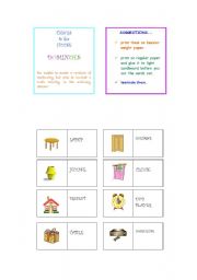 English Worksheet: House Dominoes part 2
