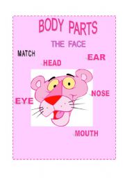 English Worksheet: Vocabulary: The Face - (Body Parts)