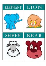 English Worksheet: Flashcards 1/2