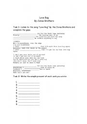 English worksheet: Practice Irregular Verbs with the song 
