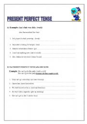 English Worksheet: Present perfect