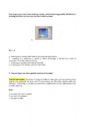 English Worksheet: A journey into darkness