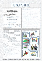 English Worksheet: the past perfect