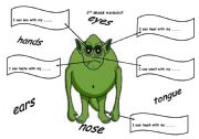 English worksheet: body parts