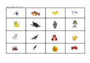 English Worksheet: bingo animais
