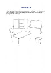 English worksheet: the classroom