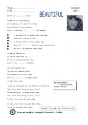 English Worksheet: SONGFILE  