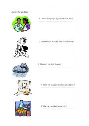 English worksheet: if clause type 1