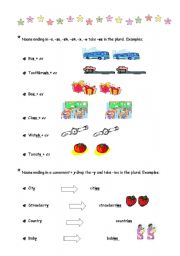 English Worksheet: PLURAL NOUNS