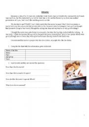 English Worksheet: titanic movie