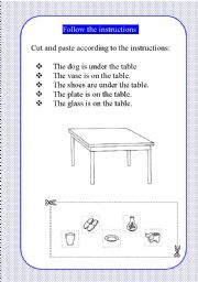 English worksheet: Follow the instructions