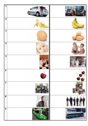 English Worksheet: Singular - Plural