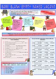 COLLOCATION 4 - BLUNDER, DEFECT, ERROR, FAULT, MISTAKE - ESL worksheet by  evadp75