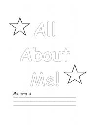 English Worksheet: All About Me Booklet 