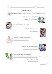 English worksheet: Professions with 