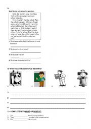 English worksheet: English test