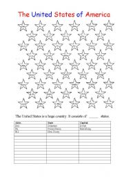 English Worksheet: The United States of America