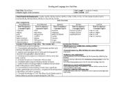 English Worksheet: short story unit plan