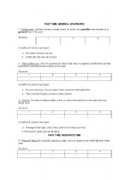 English worksheet: Review for activities in the past