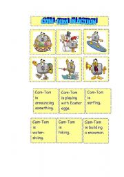 English worksheet: CAM-TOM IN ACTION SET 2