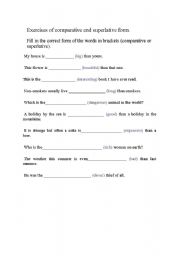 English Worksheet: mi primer aporte comparison and contrast