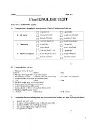 English worksheet: Grammar sheet