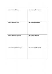 English Worksheet: shape