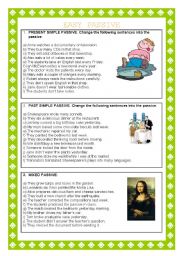 English Worksheet: Easy passive!