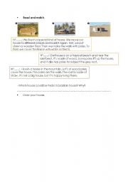 English Worksheet: interesting houses