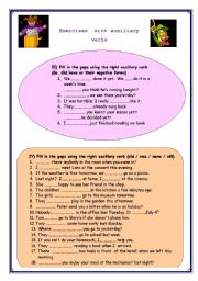 auxiliary verbs