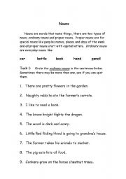 English worksheet: Nouns