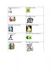 English Worksheet: Should and Shouldnt