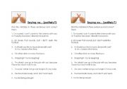 English Worksheet: Declining Politely Worksheet