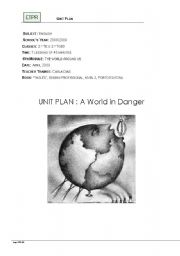 Unit Plan - Environment