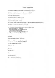 English Worksheet: Abba
