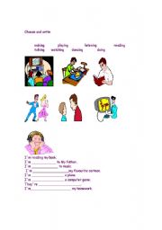 English worksheet: Verbs