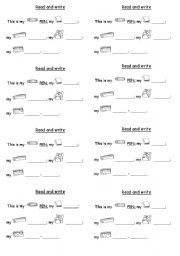 English worksheet: SCHOOL OBJECTS