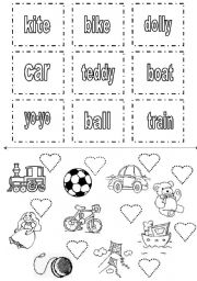 English Worksheet: Toys 