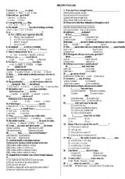 English Worksheet: f clauses second type