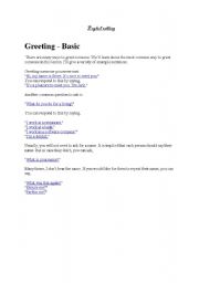 English Worksheet: English talking