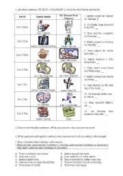 English Worksheet: Simple Past - Sean Connery 2