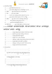 English worksheet: questions