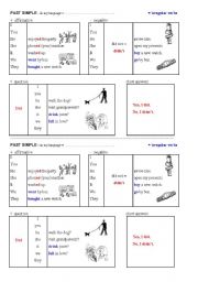 grammar chart - past simple