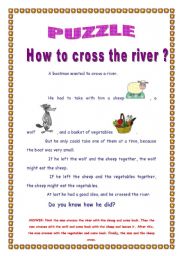 English Worksheet: PUZZLE