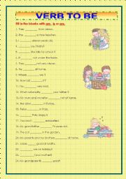 English Worksheet: PRESENT SIMPLE - TO BE