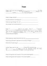 English worksheet: Prague